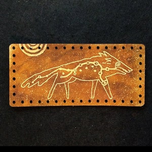 Lothwolf - Cave Painting 4 inch Leather Patch