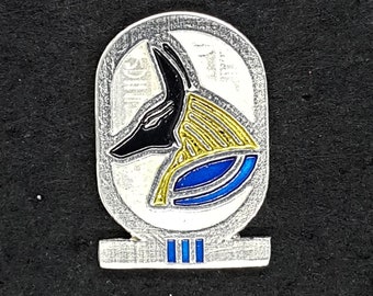 Anubis Cartouche Pewter Lapel Pin or Pendant