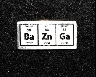 Bazinga Periodic Table Pewter Lapel Pin