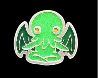 Chibi Cthulhu Pewter Lapel Pin