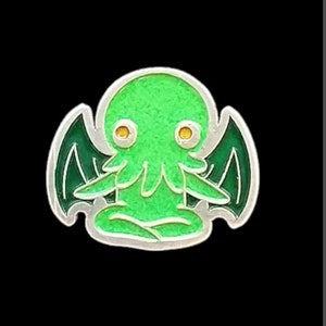 Distintivo de lapela de estanho Chibi Cthulhu