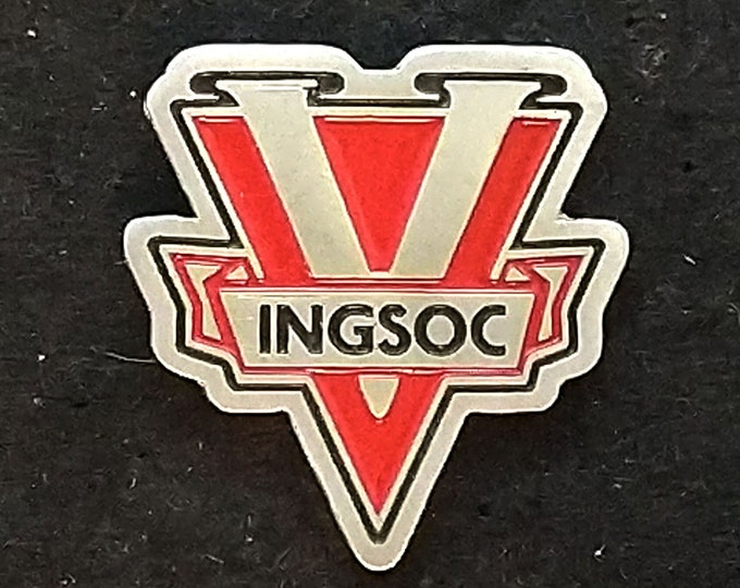 1984 Enamel Pin George Orwell Pin Dystopian Pin Book Pin Book Nooks