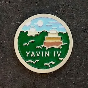 Hand Cast Travel Yavin 4 Lapel Pin