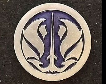 Hand Cast Gray Jedi Pewter Pin