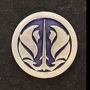 Hand Cast Gray Jedi Pewter Pin