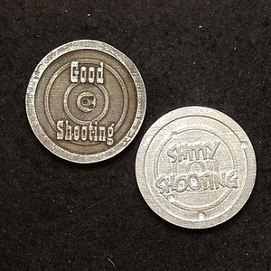 Boondock Saints Buenos tiros/Tiros malos Cara o cruz Moneda de peltre al aire