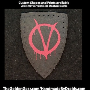 V for Vendetta 3.75 inch Leather Patch