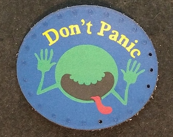 Don't Panic Leather Patch