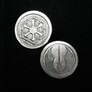 Jedi Sith Heads or Tails Pewter Flipping Coin