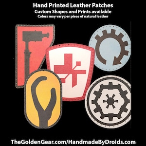 Star Wars Trades and Occupation Leather Patches