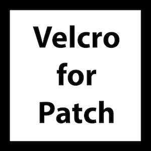 Velcro backing for leather patches