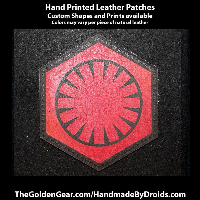 First Order 3.8 inch Leather Patch image 1