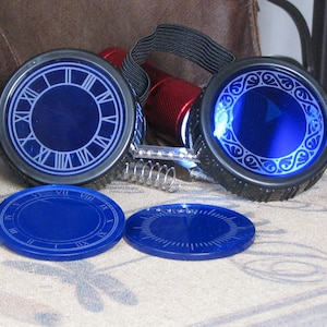 ONE 50mm Etched Color Drop-in lens for Steampunk Welding Goggles