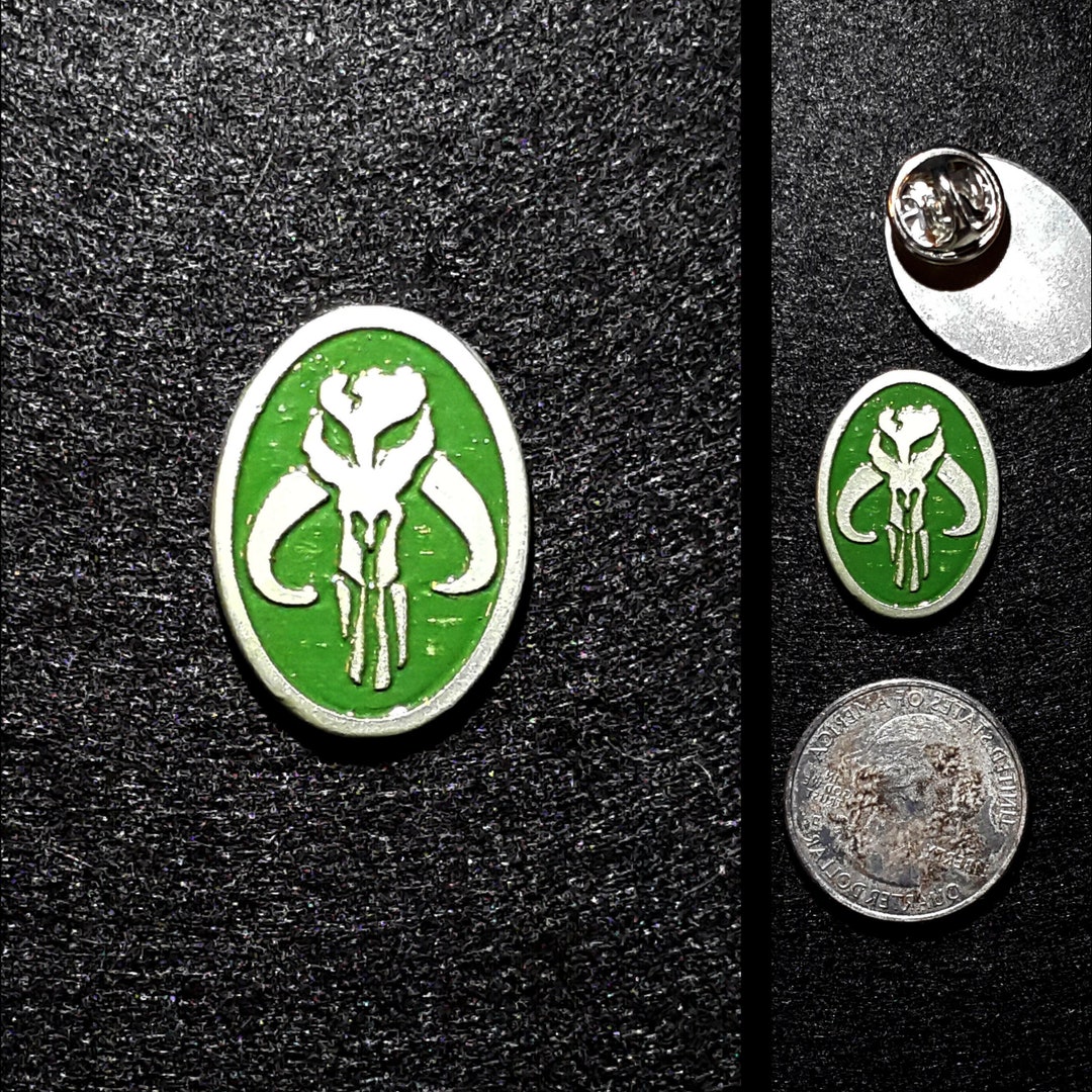 Hand Cast Pewter Mythosaur Pin (fett Style) - Etsy