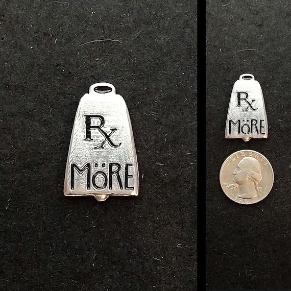 Hand Cast More Cowbell Lapel Pin