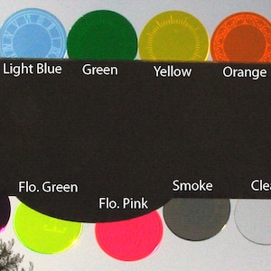 BULK:  10 Pair Acrylic Goggle Lenses