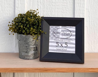 Handmade Solid Wood 5x5 Haven Collection - Picture Frame - USA Made Home Decor