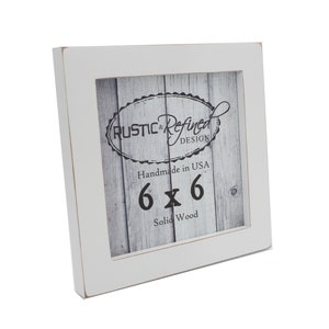 6x6 Picture Frame Wood Black 6x6 Frame 6 x 6 Frames 6 x 6, White