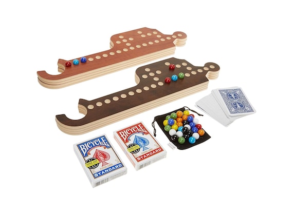 Großes 2-8 Spieler Stifte Und Joker Oder Marmor Spielset NEU American