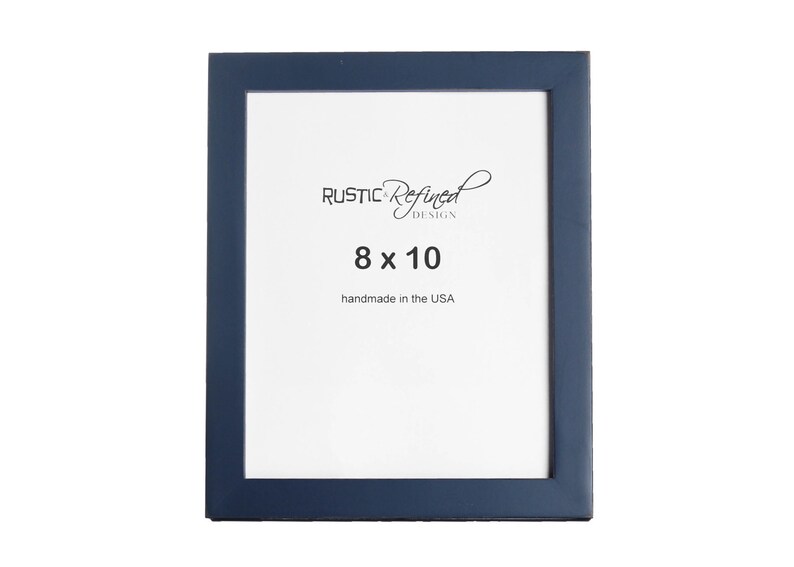 8x10 1 Gallery Picture Frame Navy Blue Picture Etsy