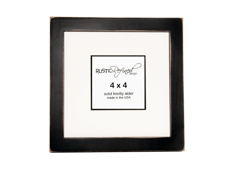 8x8 1 Gallery Picture Frame Black White Matte Etsy