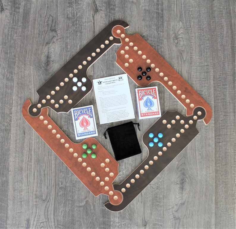 Jokers & Marbles Game 48 Player Rustic Pegs and Jokers Etsy Canada