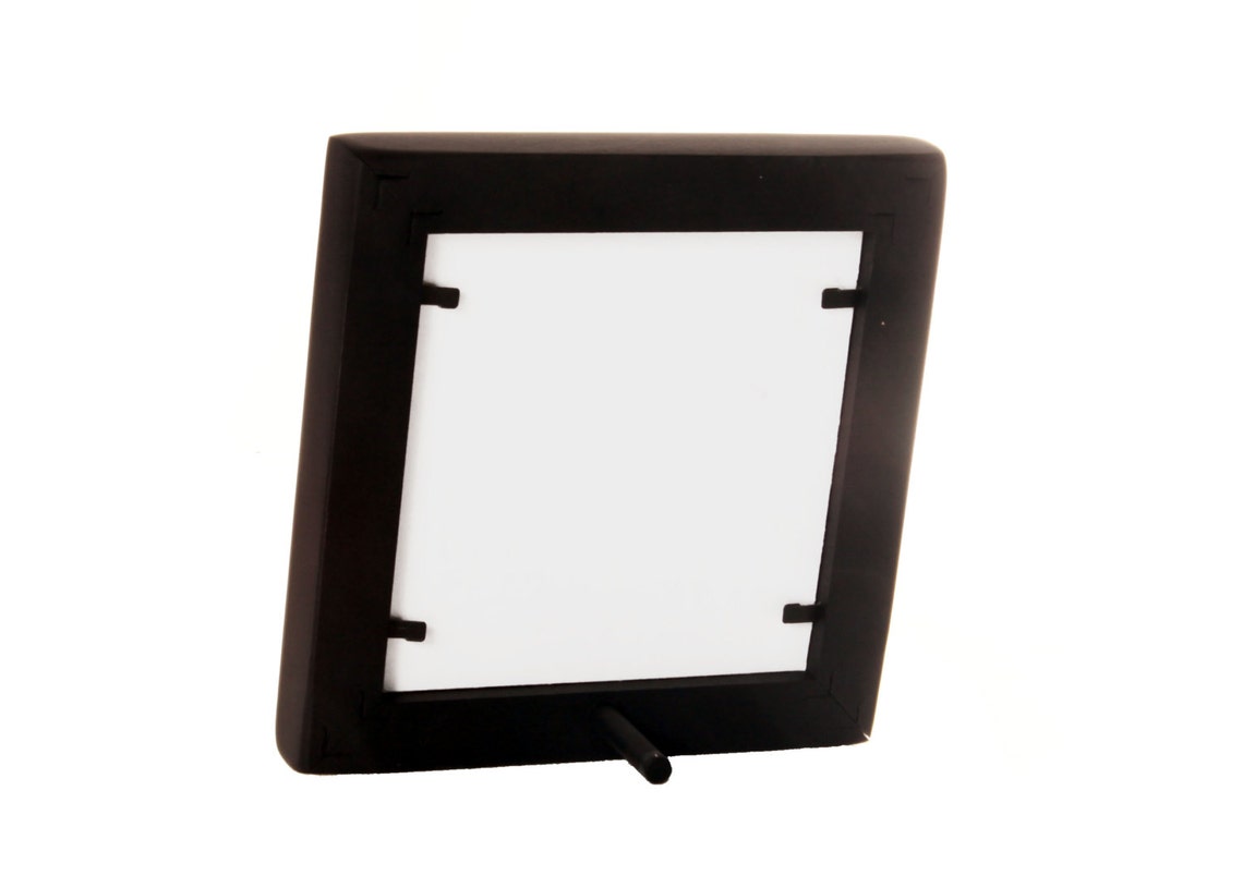 4x4 rustic Gallery 1 Picture Frame Black Etsy