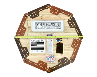 Jokers & Marbles Game 4-8 Player, Board Games, Made in USA, Pegs and Jokers, Social Security, Fun for the whole family, Game Night, Gifts,