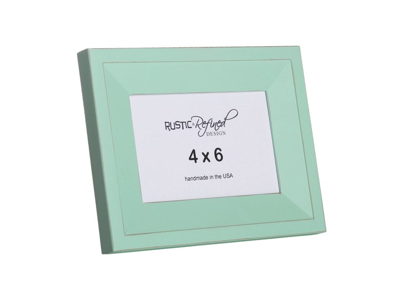 4x6 Haven Picture Frame Sea Foam Picture Frame Home Etsy