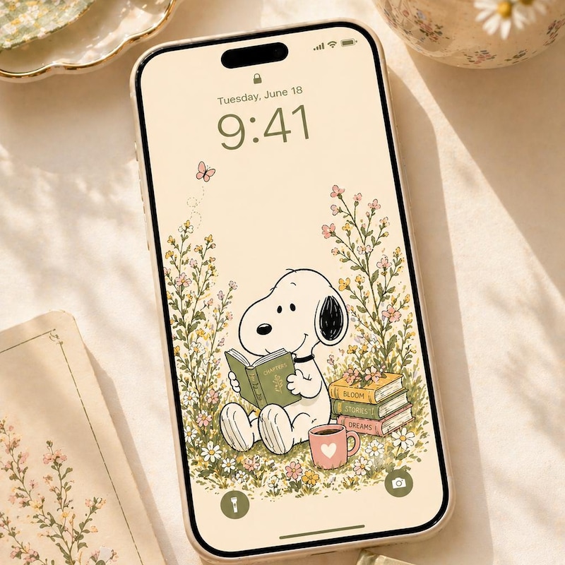Aesthetic Snoopy Wallpaper - Etsy
