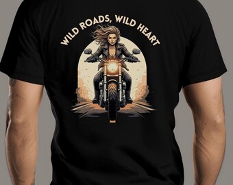 Vintage Motorcycle Shirts, Motorcycle Club Gifts For Men & Women, Biker Girls Tee
