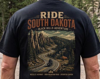 Sturgis 2026 Rally Shirt, South Dakota Motorcycle Tee, Black Hills Adventure, Needles Highway Iron Mountain Road, Spearfish Canyon Gift