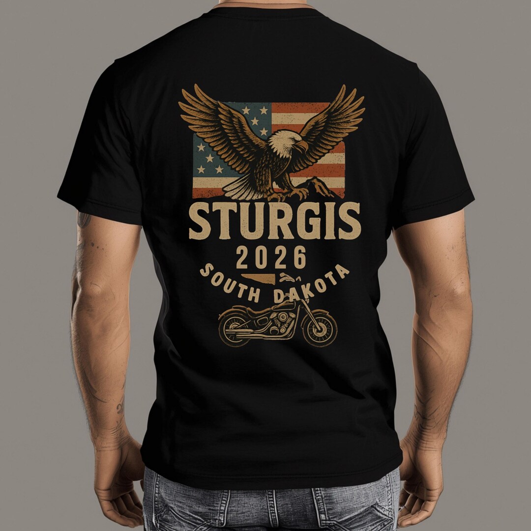 Sturgis Motorcycle Rally 2026 Vintage T-shirt, 86th Anniversary Biker ...