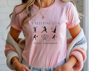 Vintage Tennis Women Gifts For Mom, Retro Tennis Shirt, Sports Lover Tee, S-5XL