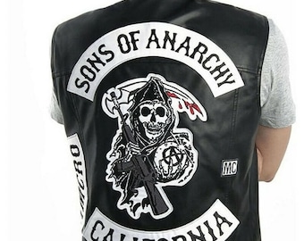 Sons of Anarchy Jax Leather Motorcycle Club Sleeveless