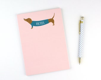 Dachshund Notepad | Notes | Checklist | To Do List | Grocery List | Dog Lover | Dog Notepad | Dachshund Gift | Doxie