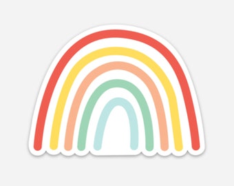Rainbow Vinyl Sticker | Water Bottle Sticker | Laptop Decal | Planner Sticker | LGBTQ+ | Pride | Large Sticker
