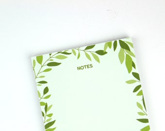 Leafy Notes | Notepad | Checklist | Magnetic Notepad | To Do List | Grocery List | Forest Notepad | Woodland Stationery