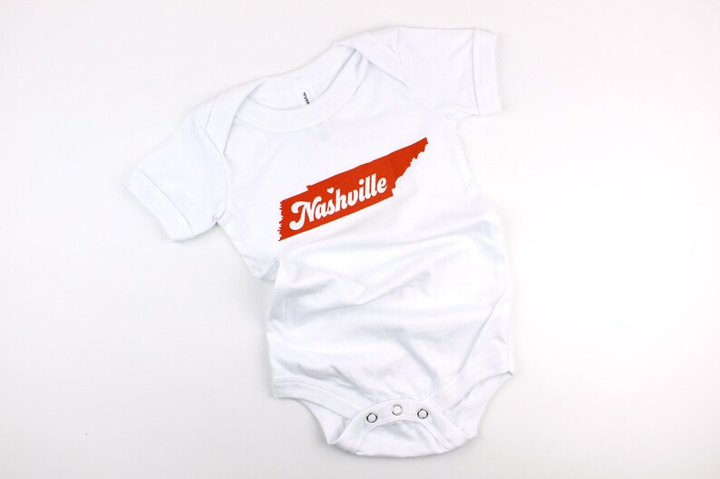 New Baby Gift Baby Shower Gift Nashville Baby Gift Retro Nashville Bodysuit Baby Clothing