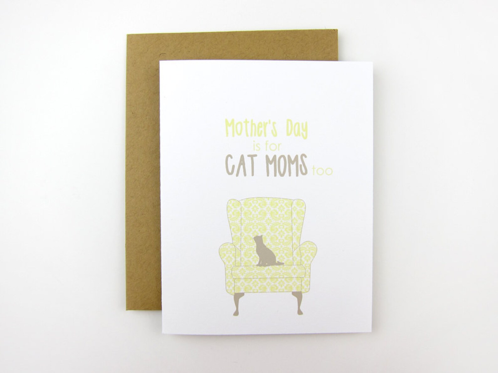 Cat Moms Card Mother's Day Card Card for Cat Mom Cat - Etsy
