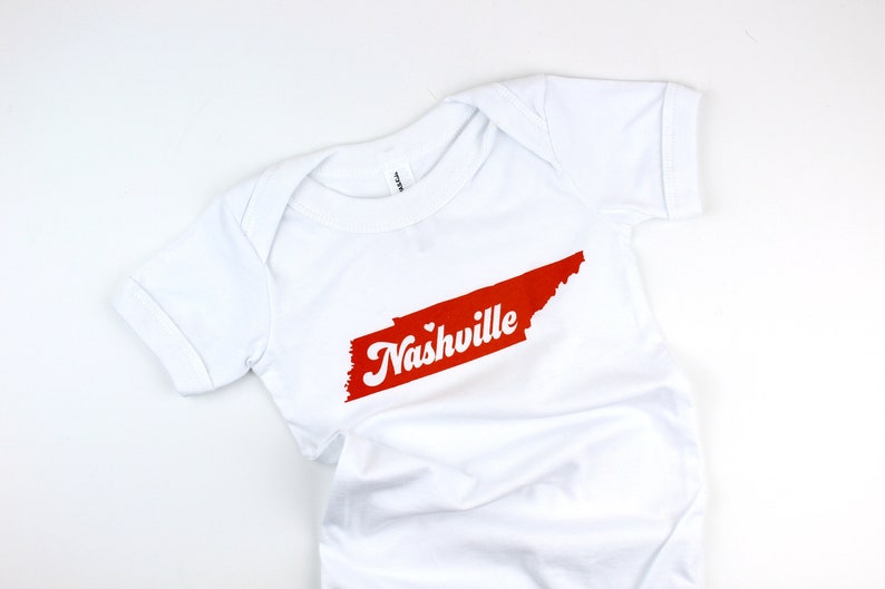 New Baby Gift Baby Shower Gift Nashville Baby Gift Retro Nashville Bodysuit Baby Clothing