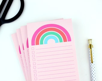 Rainbow Notepad | Checklist | To Do List | Rainbow To Do List | Pride Notepad | Stationery | Stocking Stuffer | Gifts for Her