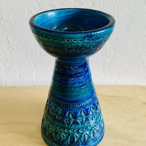 Mid Century, Rimini Blue Candleholder from Bitossi, 50's/60's
