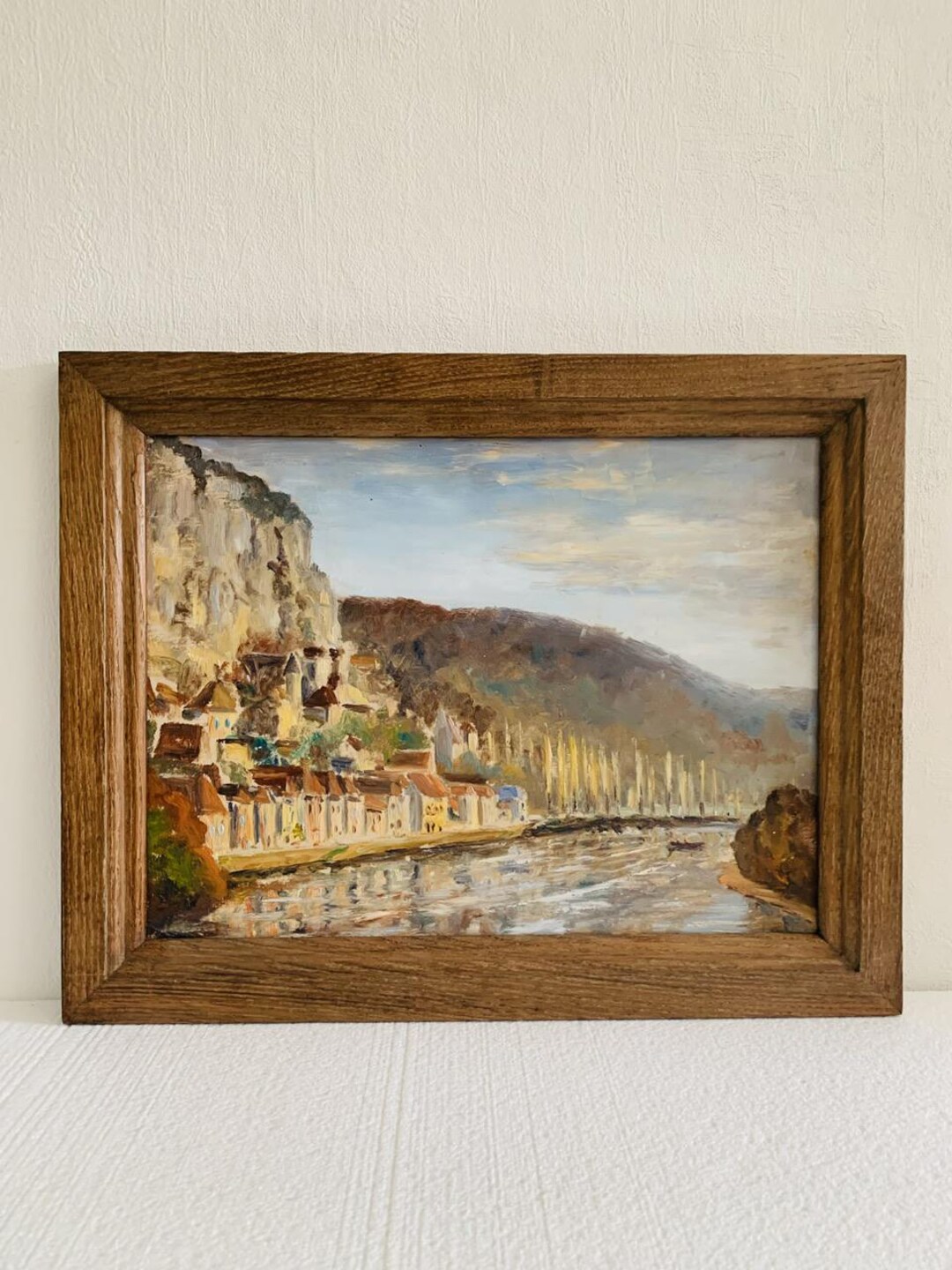 フランス南西部の風景油絵、1950年代頃 - Etsy 日本