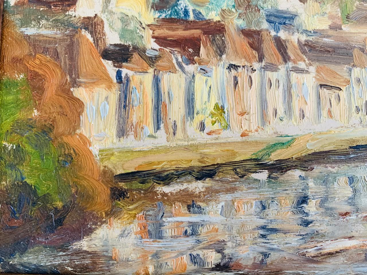 フランス南西部の風景油絵、1950年代頃 - Etsy 日本