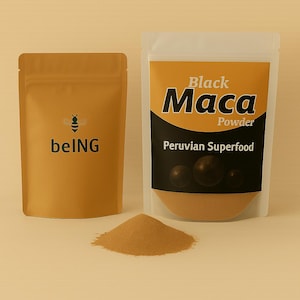 Black Maca Powder – Peruvian Superfood for Vitality and Endurance – Vegan and Non-GMO
