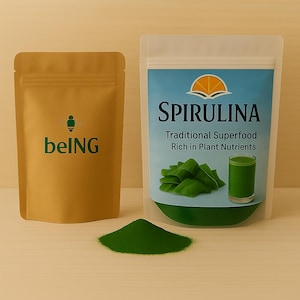 Spirulina Powder – Raw Vegan Superfood Rich in Plant Protein, Iron & Chlorophyll