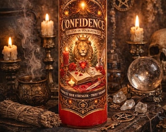 Confidence Ritual Candle – Strength, Courage & Self Belief