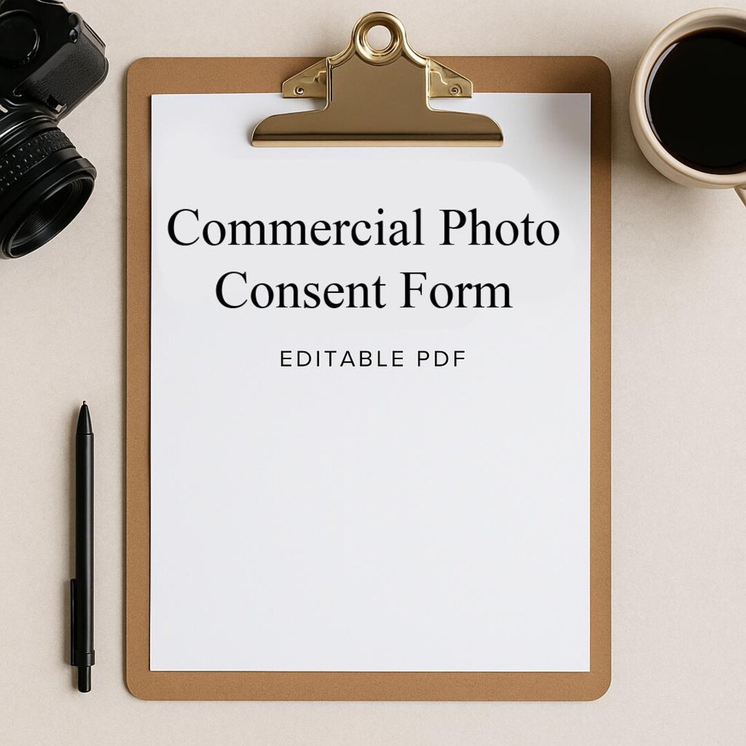 Editable Commercial Photo Consent Form – Instant Download Legal ...