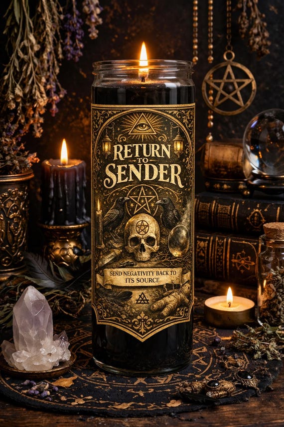 Return to Sender Ritual Candle – Protection, Reversal & Energy Return